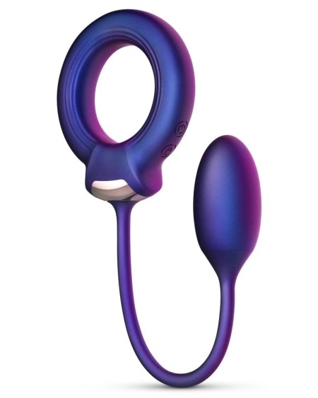 Cockring + Plug vibrant Eclipse Hueman 6.5 x 3cm - Diamètre 45mm