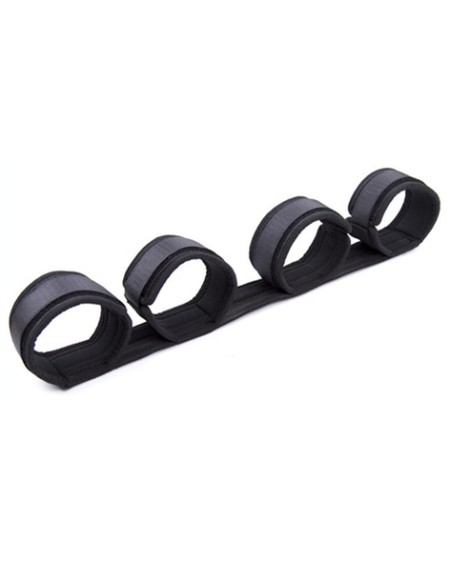 Barre avec Menottes Spreader Nylon noir