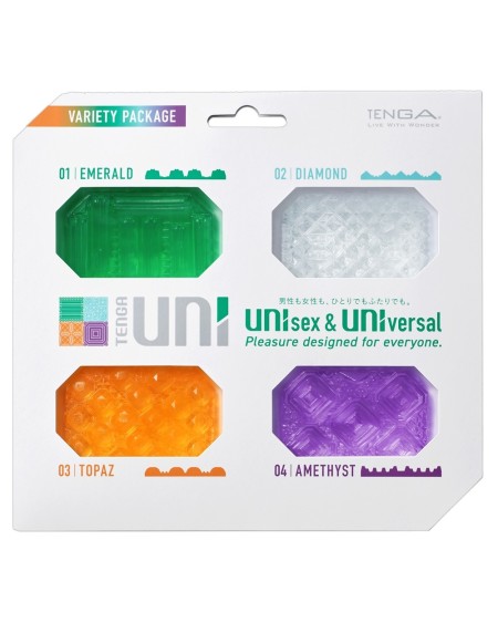 Pack de 4 Gaines de masturbation Uni Tenga