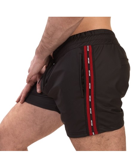 Short Zulu Noir-Rouge