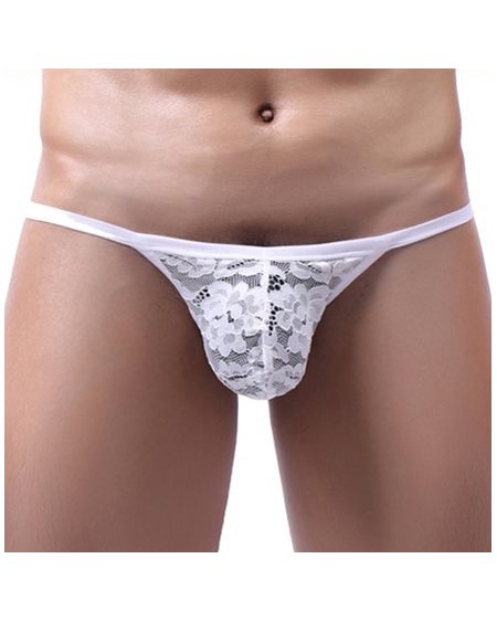 String Dentelle Osta Blanc