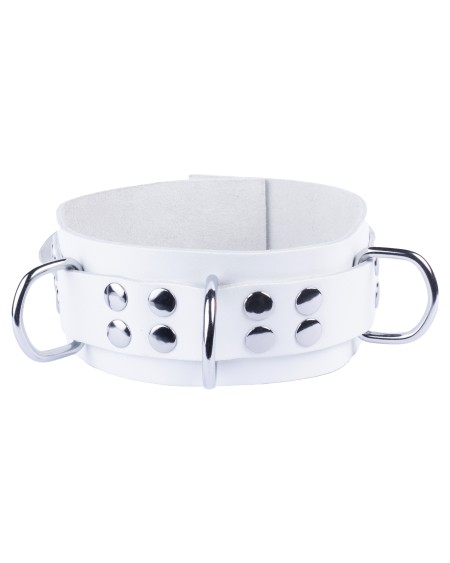 Collier en cuir Ultra Blanc