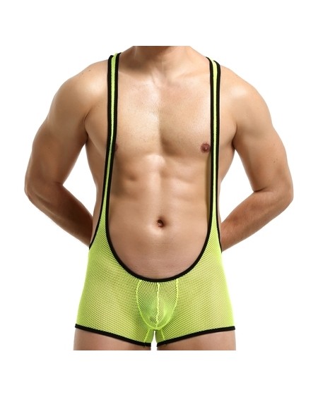 Singlet sexy Tocki Jaune-Noir