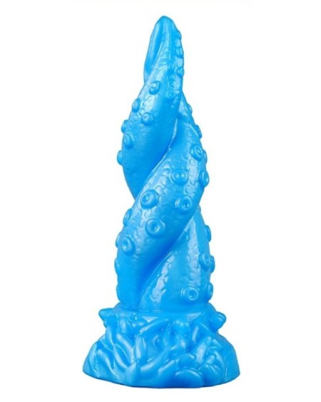 Gode Octopus 15 x 5.5cm Bleu