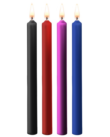 Lot de 4 bougies SM Teasing Wax Multicolore