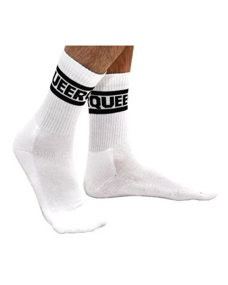 Chaussettes blanches Queer Crew Socks
